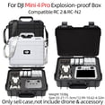 thumbnail image 2 of Explosion-Proof Box for DJI Mini 4 Pro Hard Shell Bag for DJI RC 2/RC-N2 Remote Control Protector Suitcase Accessories Shoulder straps, 2 of 6
