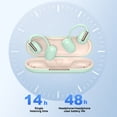 thumbnail image 4 of Auriculares inalámbricos de oído abierto con Bluetooth 5.3 y micrófono incorporado, auriculares impermeables para deportes, entrenamientos, carreras y ciclismo, 4 of 6