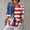 A48 Red, variant on Long Sleeve Shirts for Women 4Th of July Shirts Patriotic Usa T Shirt Loose Fit American Flag Shirt Button Up Trendy Collared Blouses Summer Tunic Tops