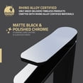 thumbnail image 3 of ANZZI Single Handle Single Hole Bathroom Faucet With Pop-up Drain in Matte Black & Chrome, 3 of 8