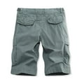thumbnail image 3 of IROINNID Men's Shorts Casual Classic Fit Drawstring Summer Beach Shorts with Elastic Waist and Pockets, 3 of 8