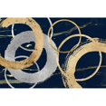 thumbnail image 3 of Jill, Susan 14x11 Black Modern Framed Museum Art Print Titled - Gold and Silver Atmosphere II, 3 of 5