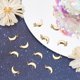 thumbnail image 4 of 1 caja de 20 colgantes de luna creciente chapados en oro de 18 quilates con anilla para hacer joyas, collares y pulseras., 4 of 9