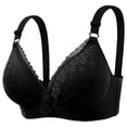 thumbnail image 2 of Women's Non-steel Lace Stitching Comfortable And Breathable Gathered Adjustable Bra Underwear, 2 of 3