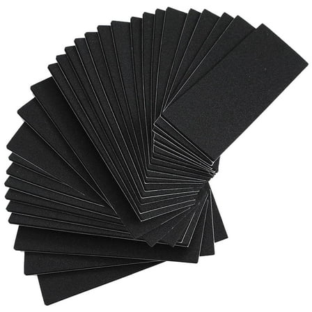 Rollbacks & More 24 Pieces Fingerboard Foam Grip Tape Adhesive Black Non Slip for Mini Fingerboards