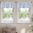 thumbnail image 2 of LALILO Kitchen Curtain Valance Watercolor Ethnic Tribal Rod Pocket Window Curtain 52"x 18" Set of 2, 2 of 5