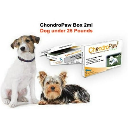 Chondropaw CH-25LBSUNDER 2 ml. Joint Repair Formula For Small and Medium Dogs Under 25