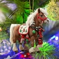 thumbnail image 5 of Fmbmuo Christmas Ornaments Shatterproof Brown 1 Pcs Fun Horse Decorations Traditional Plastic Neutral Home Decor for Winter Holiday Indoor Decor, 5 of 5