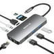 thumbnail image 1 of Adaptador USB C MoKin 9 en 1 con 3 puertos USB HDMI RJ45 100W PD, 1 of 7