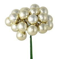 1 in. x 24 Piece Champagne Shiny Ball Pick 2 per Pack