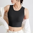 thumbnail image 2 of SwiftWear Womens U Back Sports Shaping Bras Padded High Neck Crop Workout Cotton Tank Tops, 2 of 7