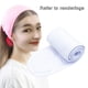 thumbnail image 2 of Diadema Cinta elástica ajustable suave Yuyangstore Maquillaje Wrap Head Terry blanco diademas faciales, 2 of 7