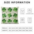 thumbnail image 6 of Nawypu 4 Leaf Shamrock St Patricks Day Throw Pillow Cover Clovers Cushion Case for Sofa Couch &nbsp;2pc, 6 of 6