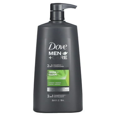 Dove Men Care, 2 in 1 Shampoo   Conditioner, Fresh & Clean (Pack of 24)