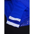 thumbnail image 6 of Oyolan Asymmetrical Ballet Skirt for Girls Contemporary Latin Jazz Dancewear Lyrical Dance Dress Royal Blue 8, 6 of 7