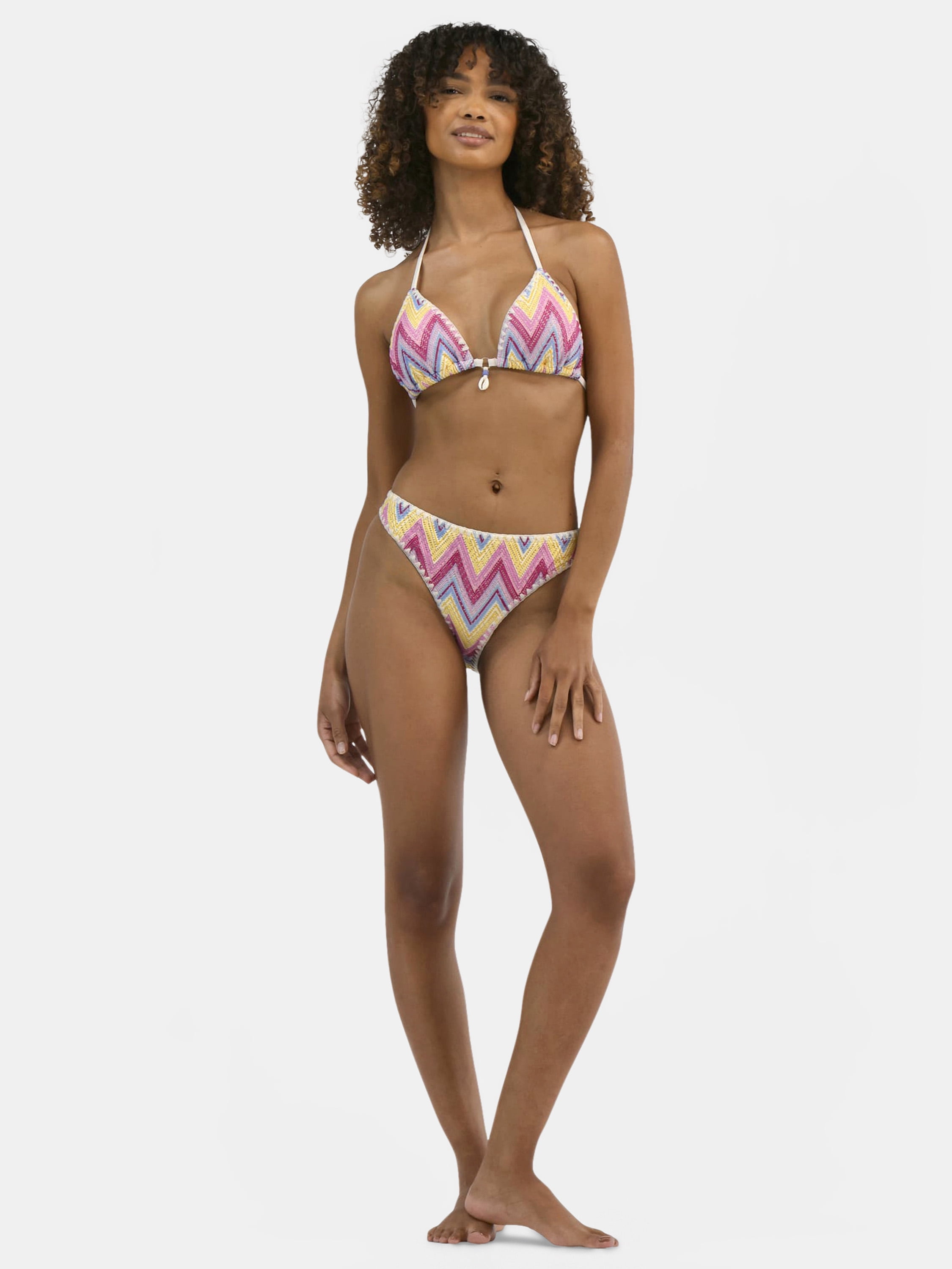 Jessica Simpson Women's Chevron Crochet Bikini Bottoms, Sizes XS-XXL