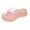 A Pink, variant on Wovix Slippers For Women Cushioned Thick Sole Open Toe Dressy Sandals Thong Shoes -On Design Indoor Outdoor Shoes