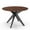 Black and Walnut, variant on Pemberly Row Contemporary Scandinavian Round Dining Table in Walnut