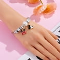thumbnail image 5 of Pulseras con dijes de dibujos animados de Disney para mujeres y niñas, pulseras con cabeza de Mickey y Minnie Mouse, encantadoras cuentas de bricolaje, accesorios de mano, regalos, 5 of 5