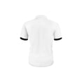 thumbnail image 3 of Yifymode Men's Classic Fit Short Sleeve Polo Shirt, Breathable Textured Fabric with Contrast Trim for Casual Wear White XL, 3 of 5
