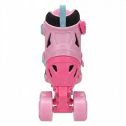 Roller Derby Girls Remix Quad Roller Skates with Patches Adjustable Sizes (3-6)