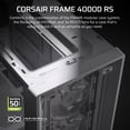 thumbnail image 2 of Funda para PC Corsair 4000D RS con marco modular de alto flujo de aire, color blanco, 2 of 9