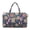 Floral, variant on Garronmavis Large Pink Floral Quilted Duffle Bag for Women, Weekender Overnight Bag Travel Carry On Tote with Zipper Pockets for Gym, Dance