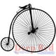 Deep Red Timbre d'Accrochage 3 "X4"-Penny Farthing – image 1 sur 1