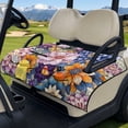 thumbnail image 3 of FUIALDOLG Universal Fit Bright Blossom Floral Golf Cart Seat Covers 51x30 Inch Universal Golf Cart Towel with 4Pocket Non-slip Anti Dirty Seat Protection Pad for Women Men,Easy to Install, 3 of 8