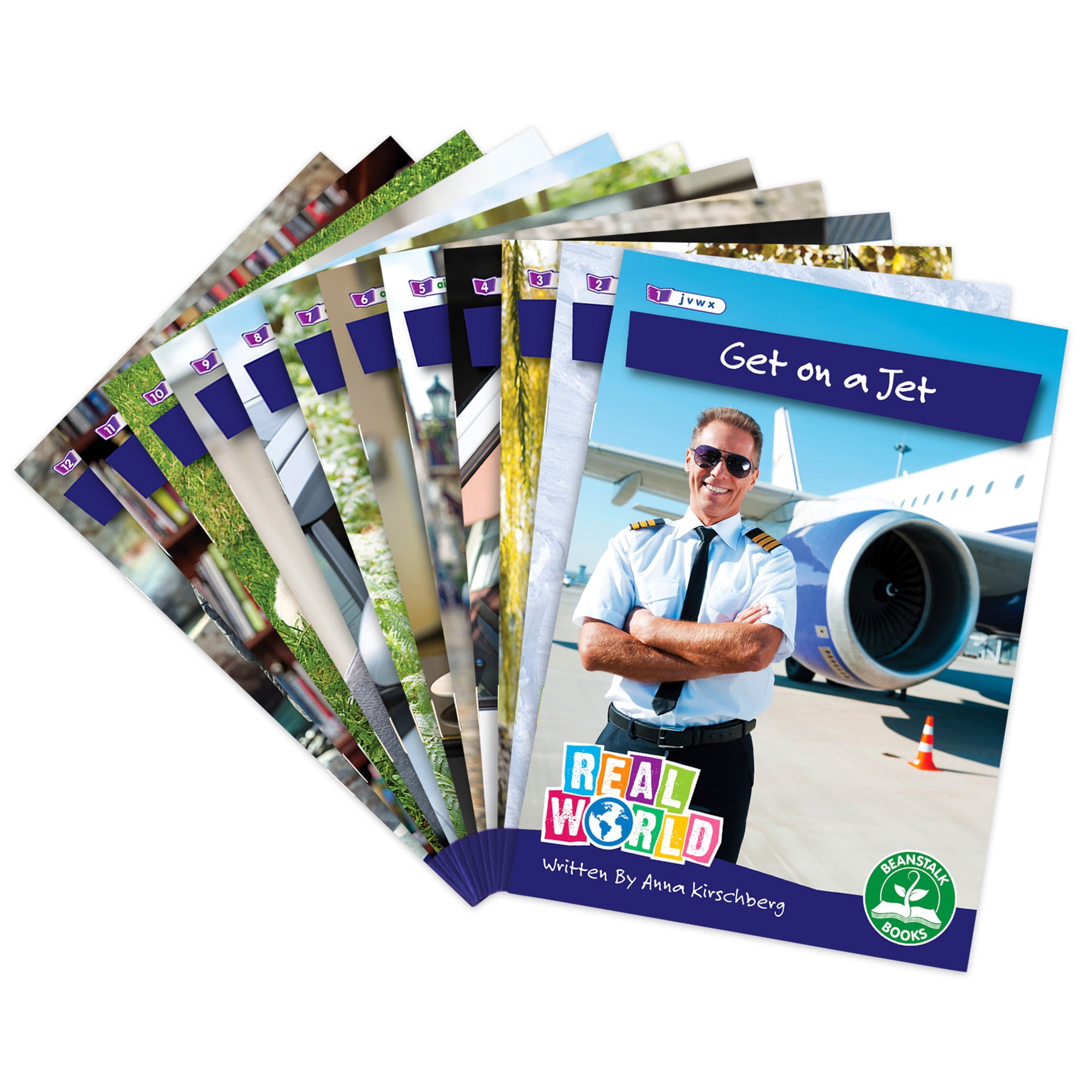 Junior Learning: Real World - Phase 3 - Non-Fiction Hi-Lo Decodables, 6 Books, Letter Sounds, Week-By-Week Rainbow Phonics, Kids Reading Development