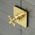 thumbnail image 2 of Kingston Brass KS3047AX 3-Way Diverter Valve with Trim Kit, Brushed Brass, 2 of 4