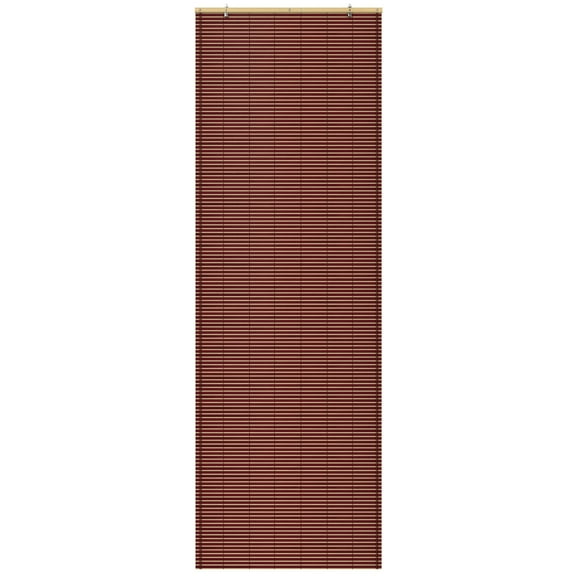 Red Lantern Bamboo Cordless Window Shade - Mahogany 24" W