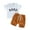 White, variant on Toddler Baby Boy Summer Outfit 0 6 12 18 24M 3T Clothes Short Sleeve Letter Print T-Shirt Tops Drawstring Shorts Set