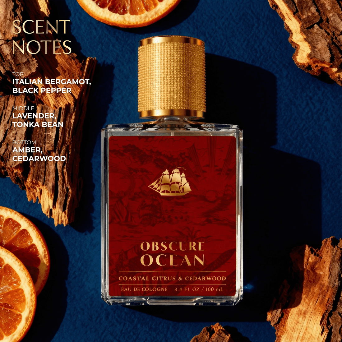 Old Spice, Signature Cologne, 3.4 fl oz, Obscure Ocean scent