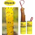 thumbnail image 3 of Trampas para moscas de la fruta para uso en interiores y exteriores, trampas adhesivas amarillas seguras y no tóxicas para insectos, duraderas y resistentes a los rayos UV, atrapan moscas y más con, 3 of 5