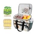 thumbnail image 2 of FORMRS Insulated Cooler Bag 24 Cans Capacity Soft Leakproof Lunch Box with Side Pockets, Whimsical Rabbits, 2 of 7