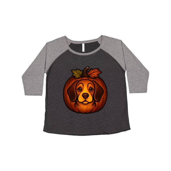 Inktastic Halloween Beagle Pumpkin Women's Plus Size T-Shirt