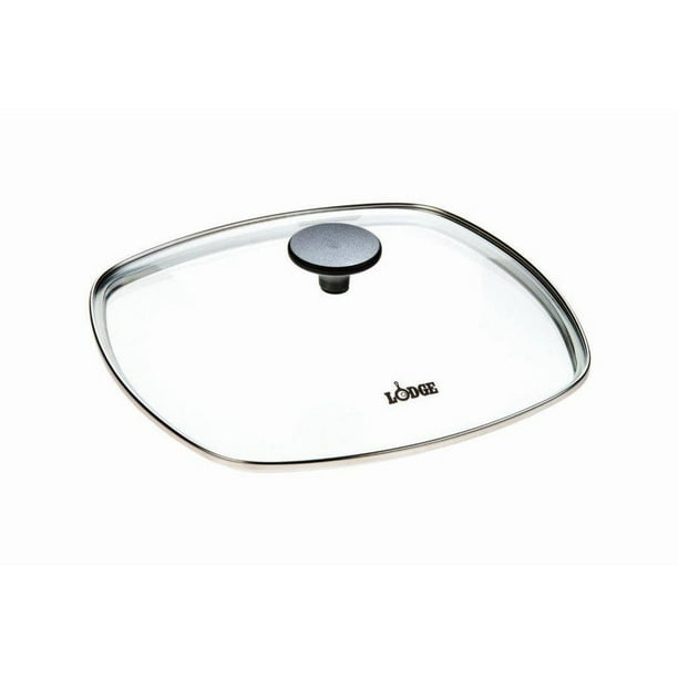 Lodge 10.5" Square Glass Lid Fits 10.5" Square Cast Iron Skillets + Grill Pans