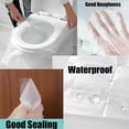 thumbnail image 3 of 50 fundas desechables de plástico para asiento de inodoro, impermeables, desechables., 3 of 5