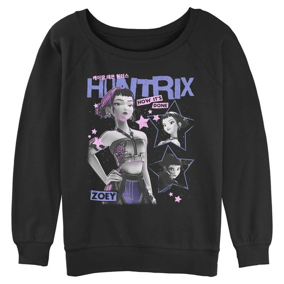 Juniors KPop Demon Hunters Pop Star Huntrix Zoey Sweatshirt