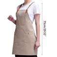 thumbnail image 2 of 2025 Latest Model Adjustable hanging neck apron cross belt kitchen apron with, 2 of 5