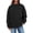 CJ11_Black, variant on Mock Neck Sweatshirt Women Comfort Oversized Sweatshirts Long Sleeve Pullover Turtleneck Tops Fall Winter Sweatshirt Orange S