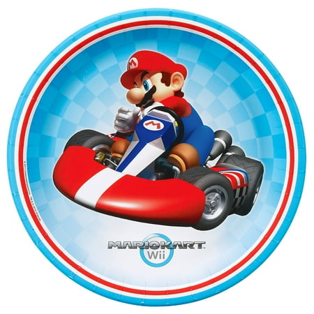 Hardware Metal Plate - Mario Kart Wii Dinner Plates, 8pk