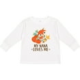 thumbnail image 3 of Inktastic My Nana Loves Me Gift Cute Fox Boys or Girls Long Sleeve Toddler T-Shirt, 3 of 5