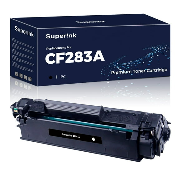 Compatible HP CF283A (HP 83A) Toner Cartridge Black By Superink