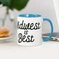 thumbnail image 4 of CafePress - Midwest Is Best - 11 oz Ceramic Mug - Novelty Coffee Tea Cup, 4 of 6