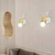 thumbnail image 2 of lote De 2 Blanc Rtro Apliques Murale Simple Cratif Lampe De Mur Fer Et Bois E27 Base (ampolla No Incluida) tte De Cerf Nordique Estilo Art Dco Pour Ch, 2 of 5