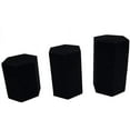 thumbnail image 5 of 888 Display USA, Inc 6 Piece Deluxe Hexagon Shaped Black Velour Risers Set, 5 of 6