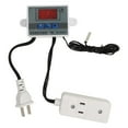 thumbnail image 2 of Temperature Controller Thermostat, US Plug 110-220V 0.1 Degrees Celsius  High Accuracy -50~110 Degrees Celsius  Digital Temperature Controller  For Equipment Chassis, 2 of 8