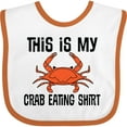 thumbnail image 3 of Inktastic This is My Crab Eating Shirt Boys or Girls Baby Bib, 3 of 4